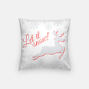 116 Inch Artisan Christmas / Winter Holiday Pillow Case in Holly Berry Red (Let It Snow!)