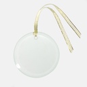 Ornament - Clear Glass (Round)